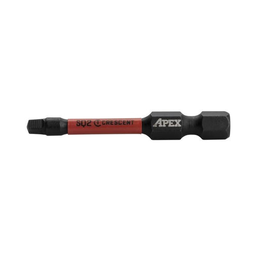 Crescent #2 x 2 Square VORTEX™ Impact Power Bit - 2 Pack