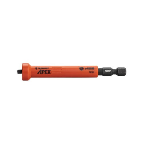Crescent #2 x 3-1/2 Square u-GUARD™ Covered Impact Power Bit with Ring Magnet - 2 Pack