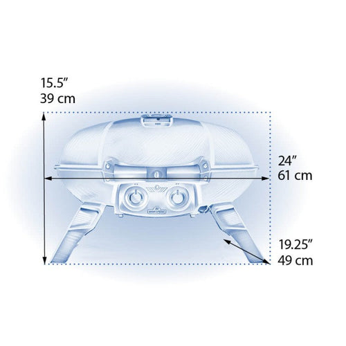 Napoleon TravelQ™ 285 Portable Propane Gas Grill with Griddle