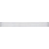 Smart Edge 0.27 In. x 18 In. Peel & Stick Edge Backsplash Trim, Brillo (Silver Metallic) (4-Pack)