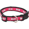 Westminster Pet Ruffin' it Bone Print Ribbon 18 In. to 26 In. Dog Collar