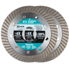 Makita X‑LOCK 4‑1/2 Turbo Rim Diamond Blade for Masonry Cutting