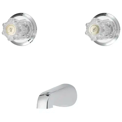 Boston Harbor Two-Handle Wall-Mount Tub Faucet Chrome