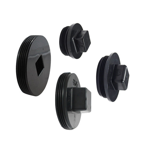 Canplas 	1-1/2 ABS DWV Cleanout Plug, Male National Pipe Thread (MPT)