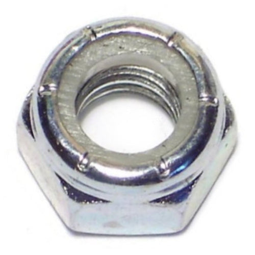 Monster Fastener Zinc Plated Grade 2 Steel Coarse Thread Nylon Insert Lock Nuts